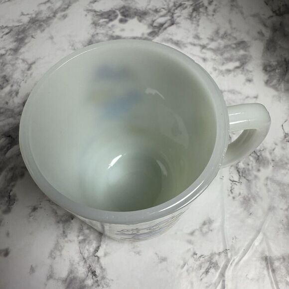 Vintage Anchor Hocking Pepsi Collection Donald Duck Milk Glass Mug - Picture 4 of 5